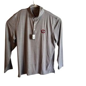 johnnie-O Chicago Cubs  Pullover Mens XLarge Gray Long Sleeve Wintrust